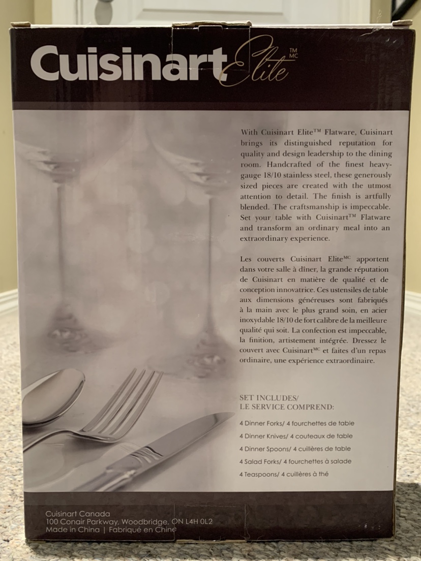 Cuisinart Elite Flatware Set (20 Piece) - New! - photo 3