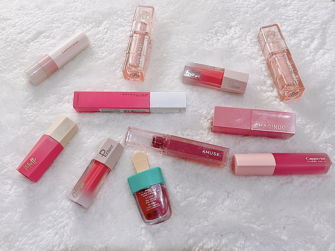 Lip tint & Lip gloss makeup bundle in a lump thumbnail