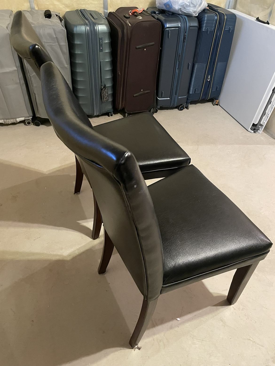 Black Leather Dining Chairs - photo 4