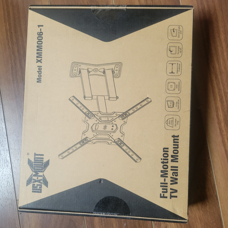 TV full motion wall mount for TVs 26" - 55"