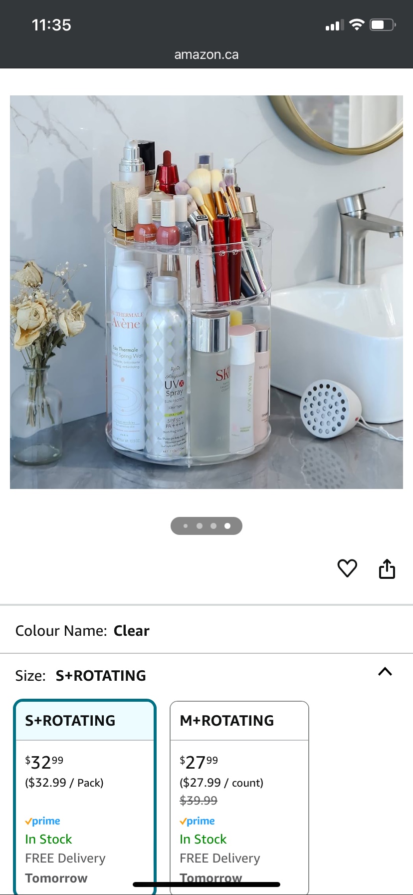 360 Rotating Makeup Organizer thumbnail