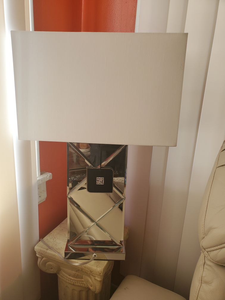 Mirrored Table Lamp