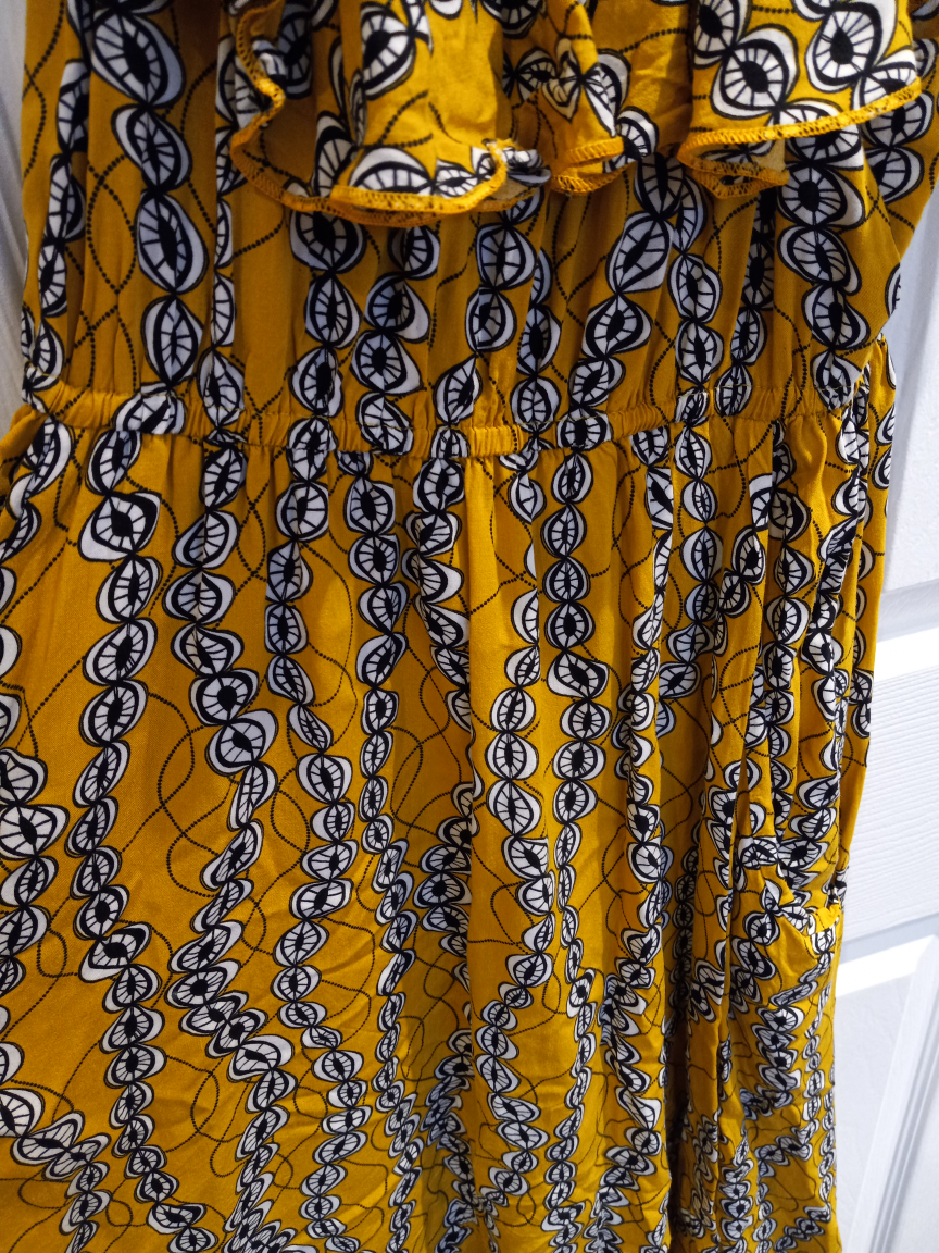 Yellow Off the Shoulder Dress image indicator(2)