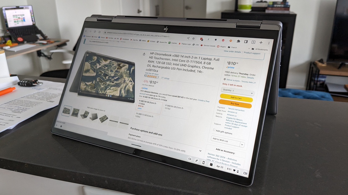 HP Chromebook 14” 2-in-1 Touchscreen Laptop image indicator(2)