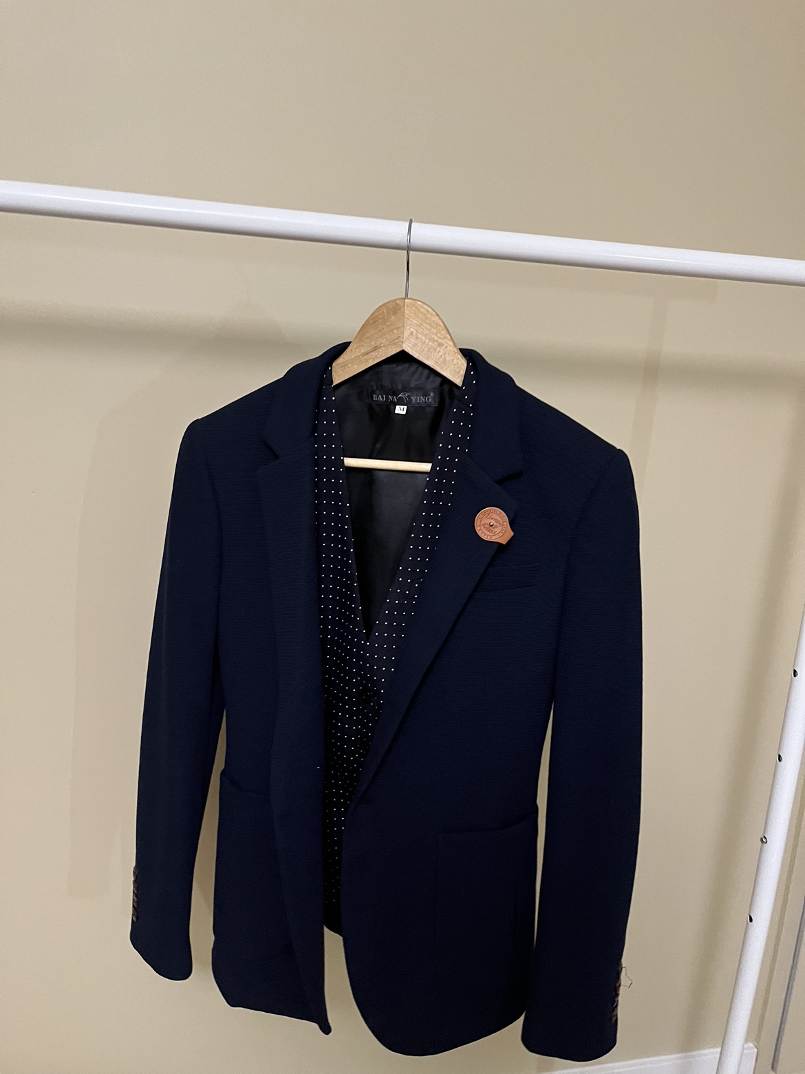 Dark Blue Suit Jacket with Vest Insert image indicator(3)