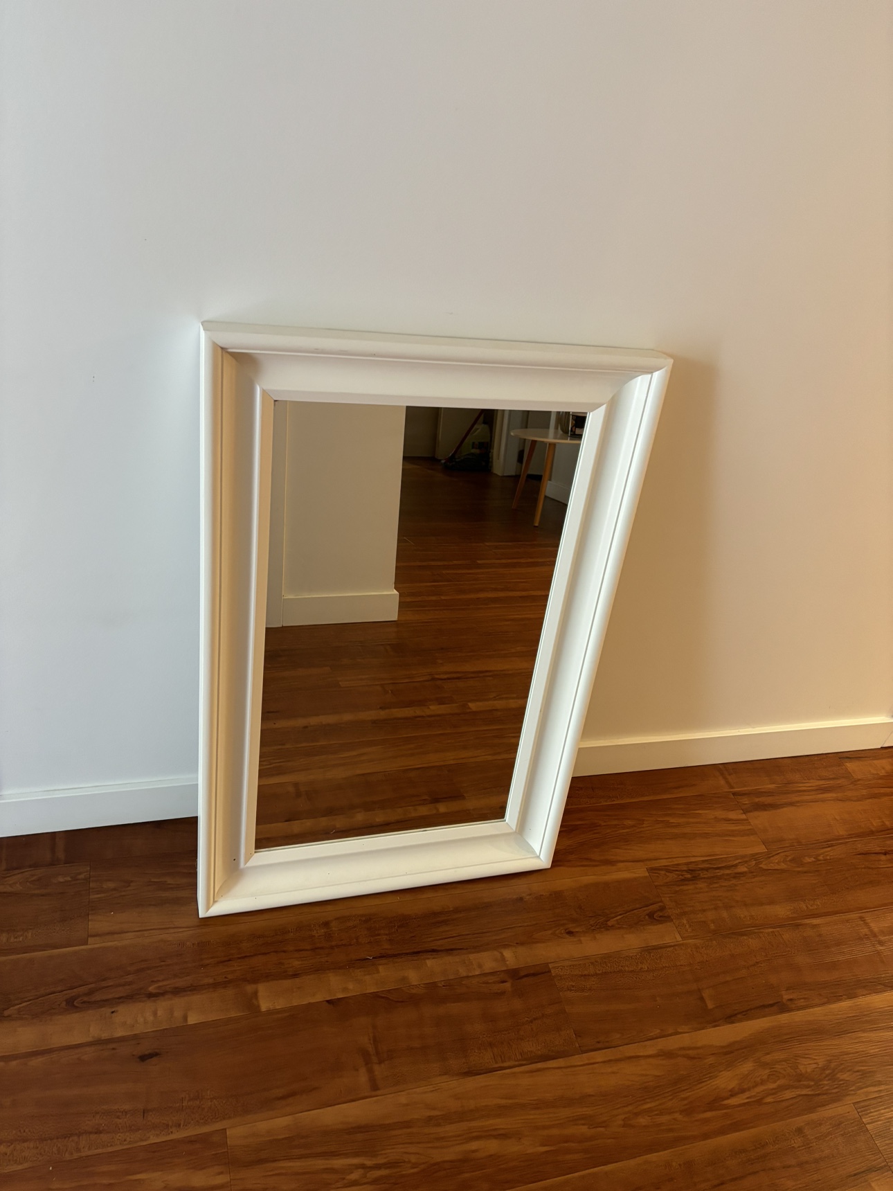 White Framed Mirror