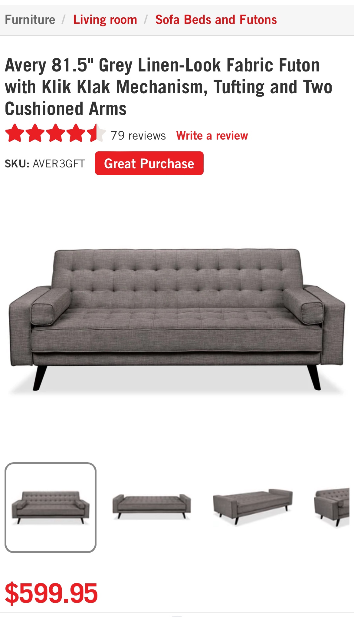 Sofa bed couch - FINAL PRICE❗️ PICK UP SATURDAY! image indicator(2)
