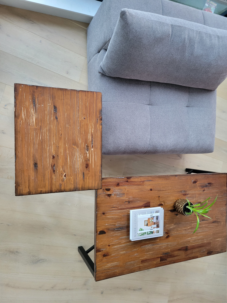 Wooden Coffee Table Set - photo 3