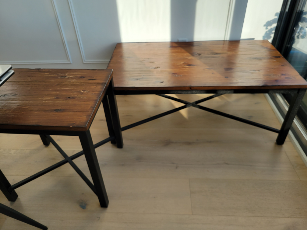Wooden Coffee Table Set - photo 5