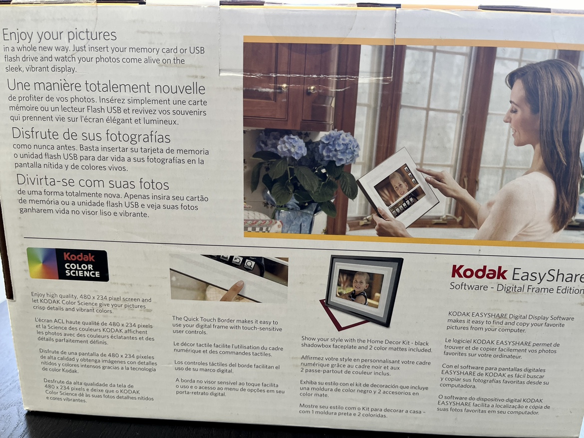 🥕Kodak EasyShare P720 Digital Photo Frame - photo 3