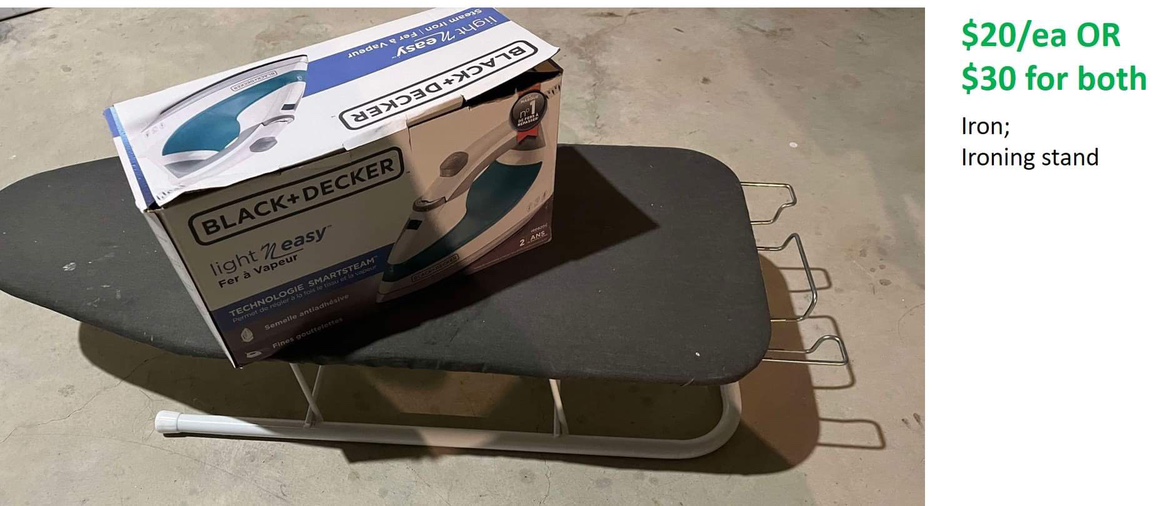 Black + Decker Iron and Ironing Stand
