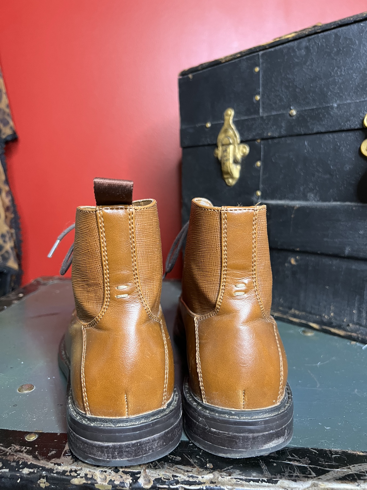 Like new-Brown Leather Boots - photo 4