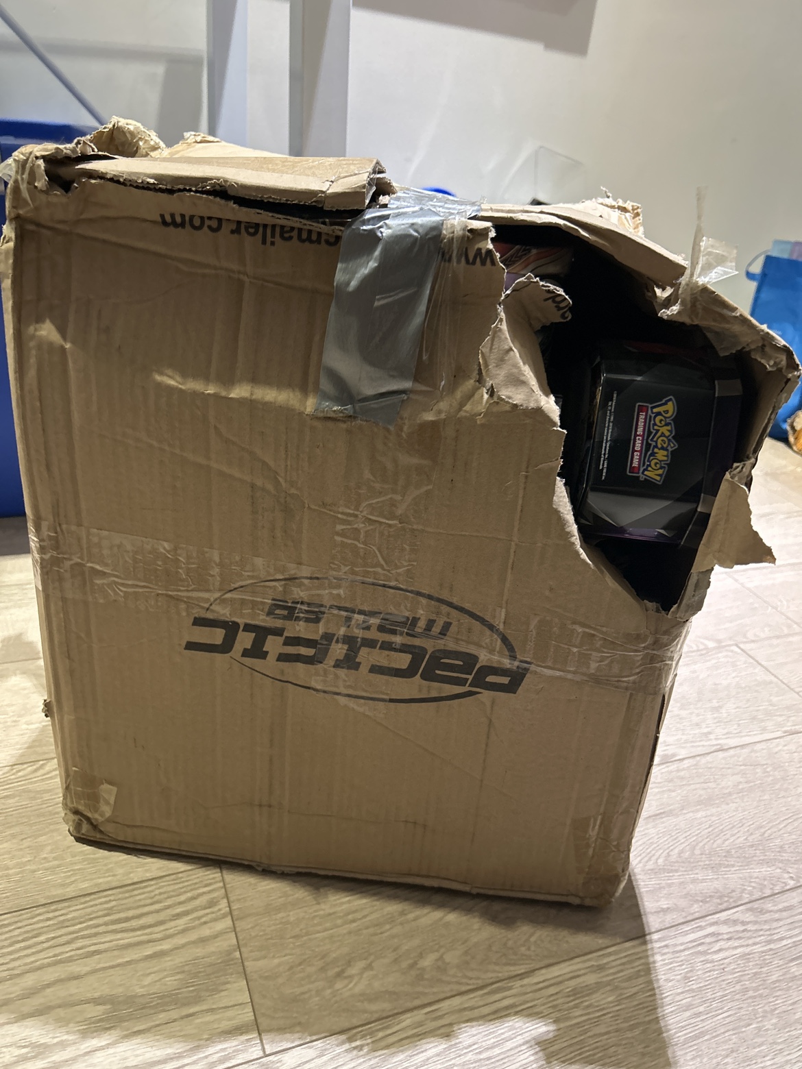 Box full of Empty Pokemon tins - photo 2