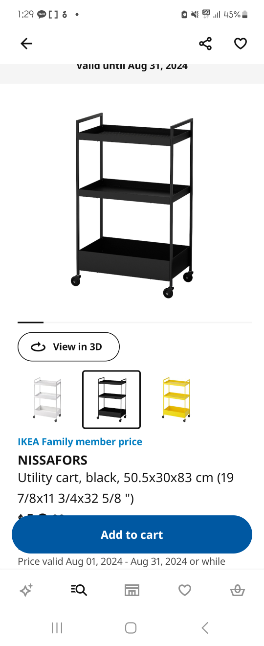 Utility kitchen Cart