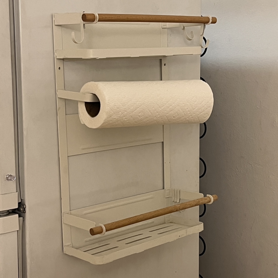 White Magnetic Refrigerator Organizer