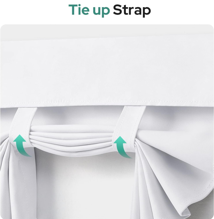 white Door Window Curtain - 1 panel image indicator(4)