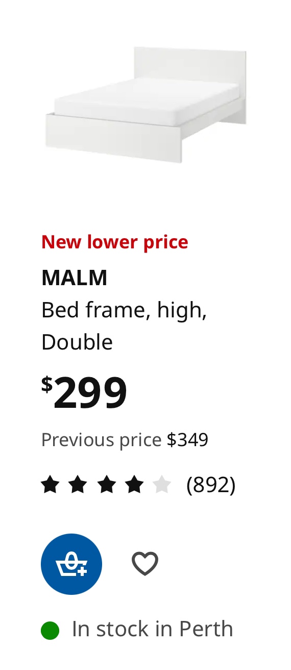 IKEA MALM Double/ Full Bed Frame with Mattress | MOVING SALE❤️‍🔥 - photo 2