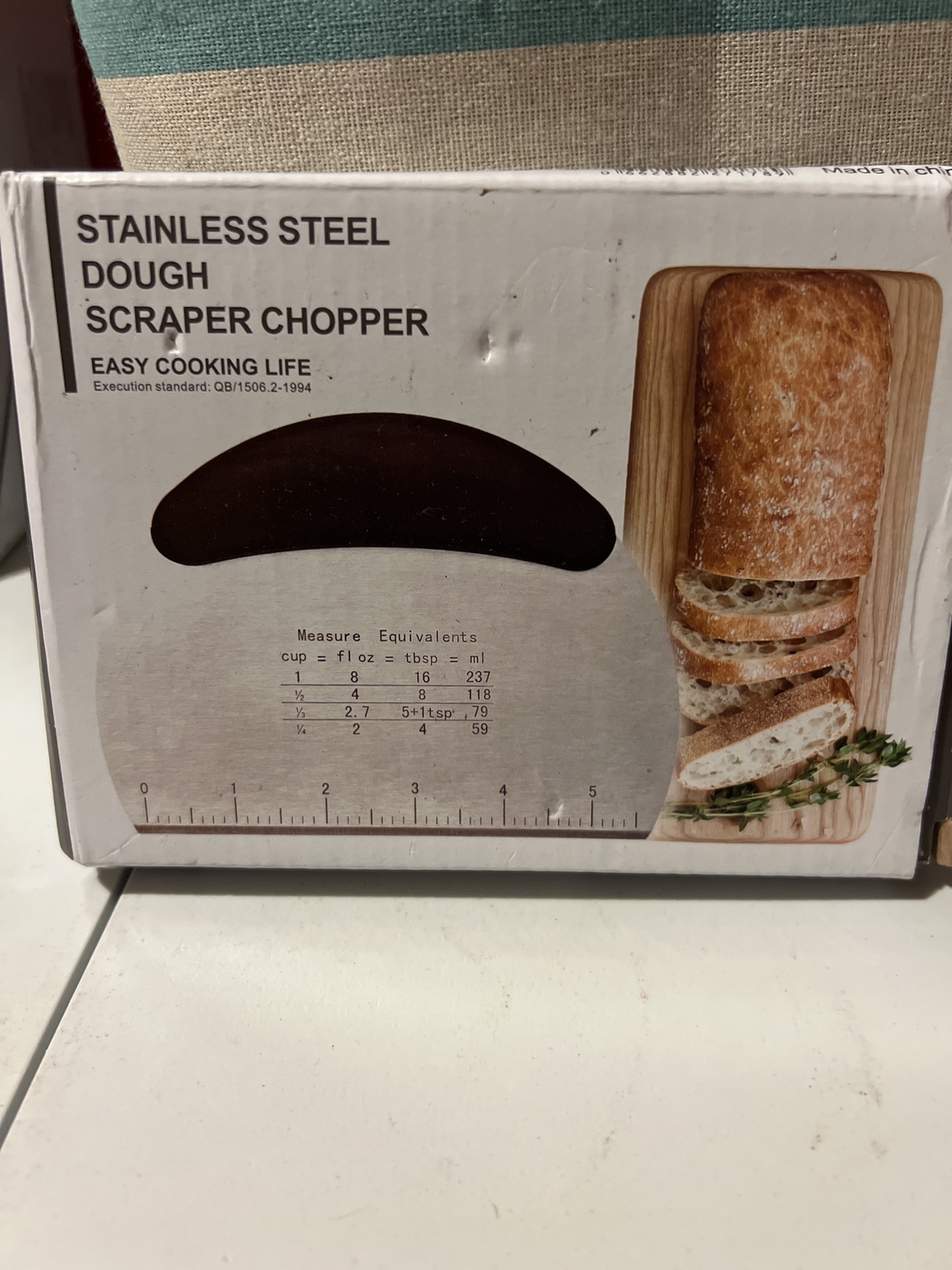 Stainless steel dough scraper - photo 2