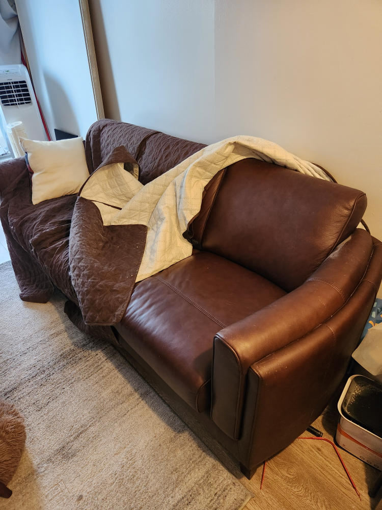 Hydeline Leather Sofa Set, Raisin Brown - photo 2