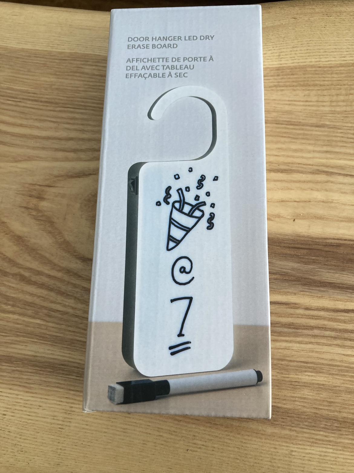 LED Dry Erase Door Hanger