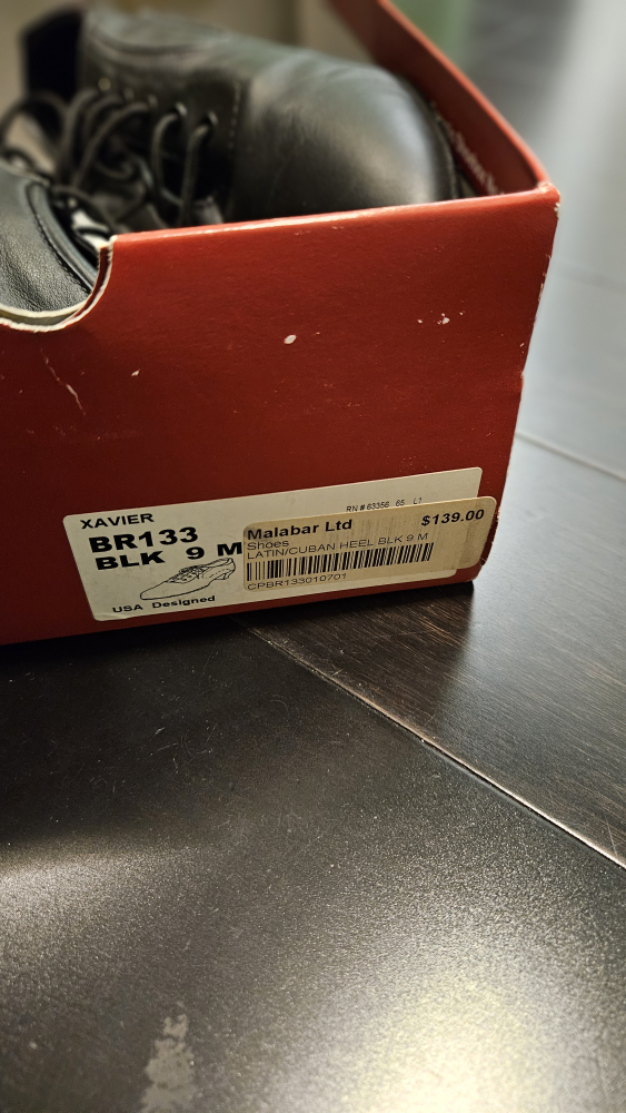 Malabar Ballroom Dance Shoes Black Size 9M image indicator(2)