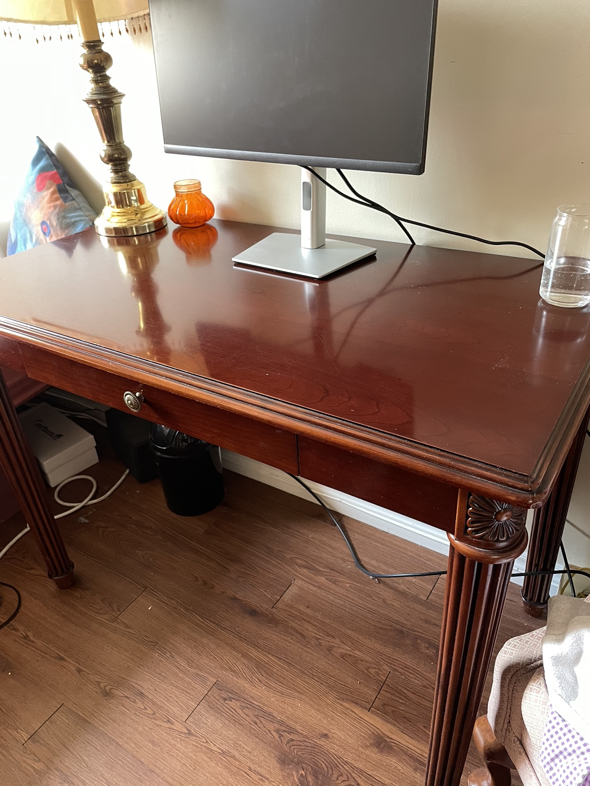 Solid wood (cherry) desk - photo 2
