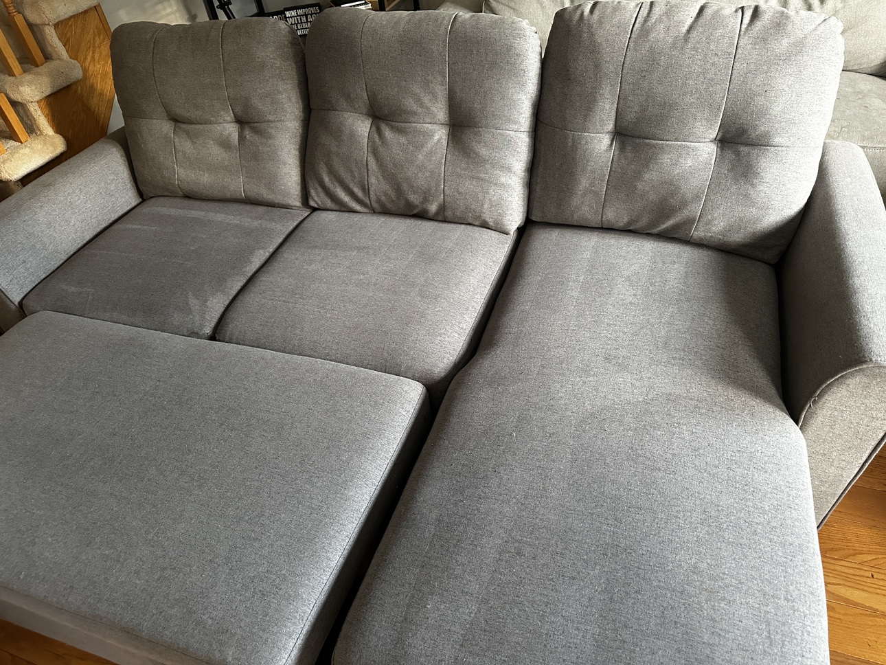 Grey Sleeper Sectional with Storage - photo 4