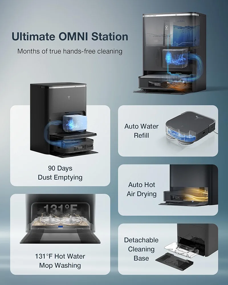 DEEBOT X2 OMNI Robot Vacuum and Mop image indicator(4)