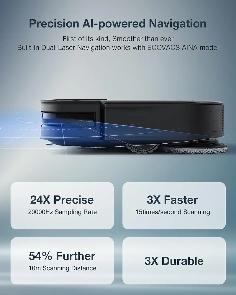 DEEBOT X2 OMNI Robot Vacuum and Mop image indicator(6)