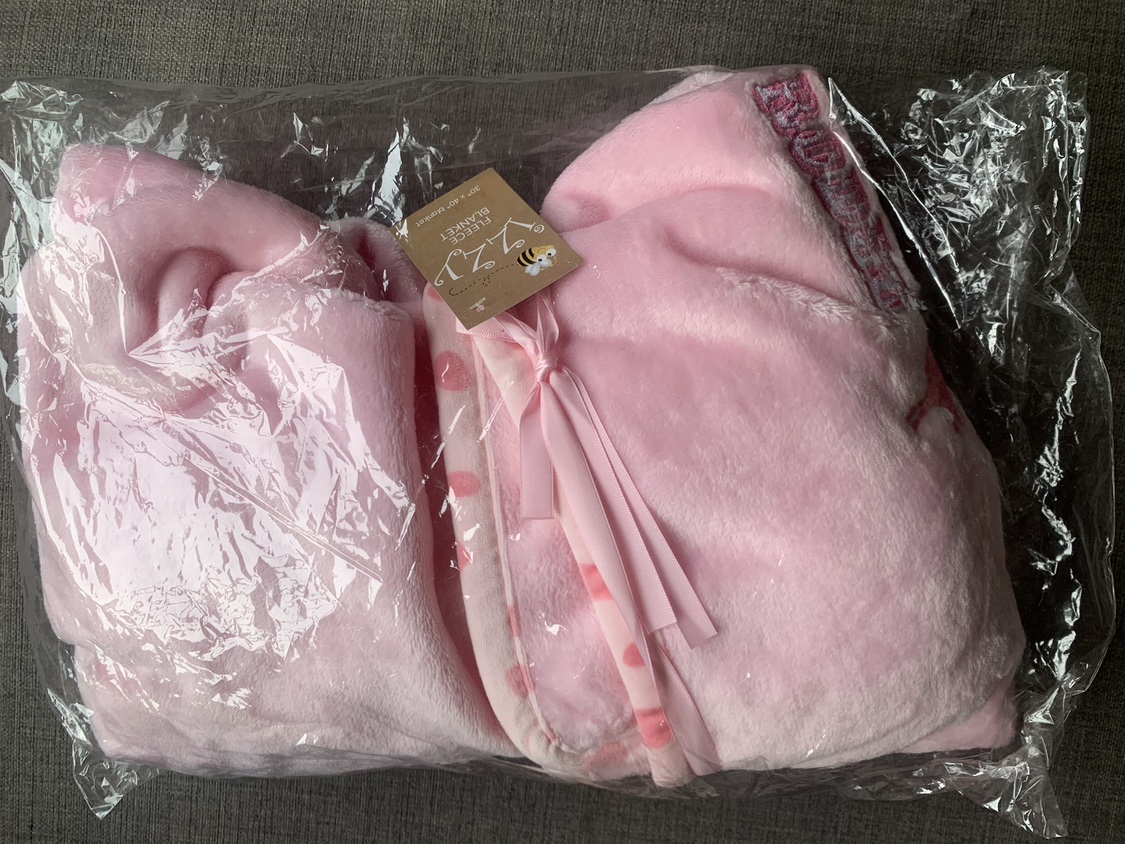 Pink Baby Blanket “My First Rodeo”NEEDS TO GO TODAY thumbnail