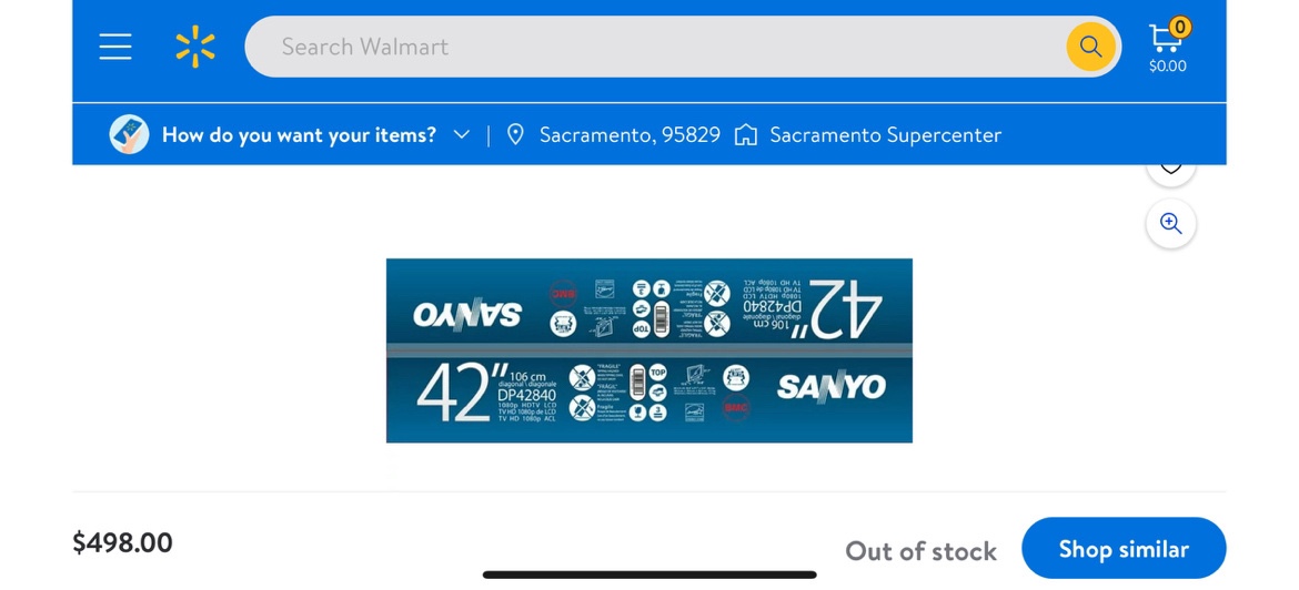 Sanyo 42 Inch TV image indicator(3)