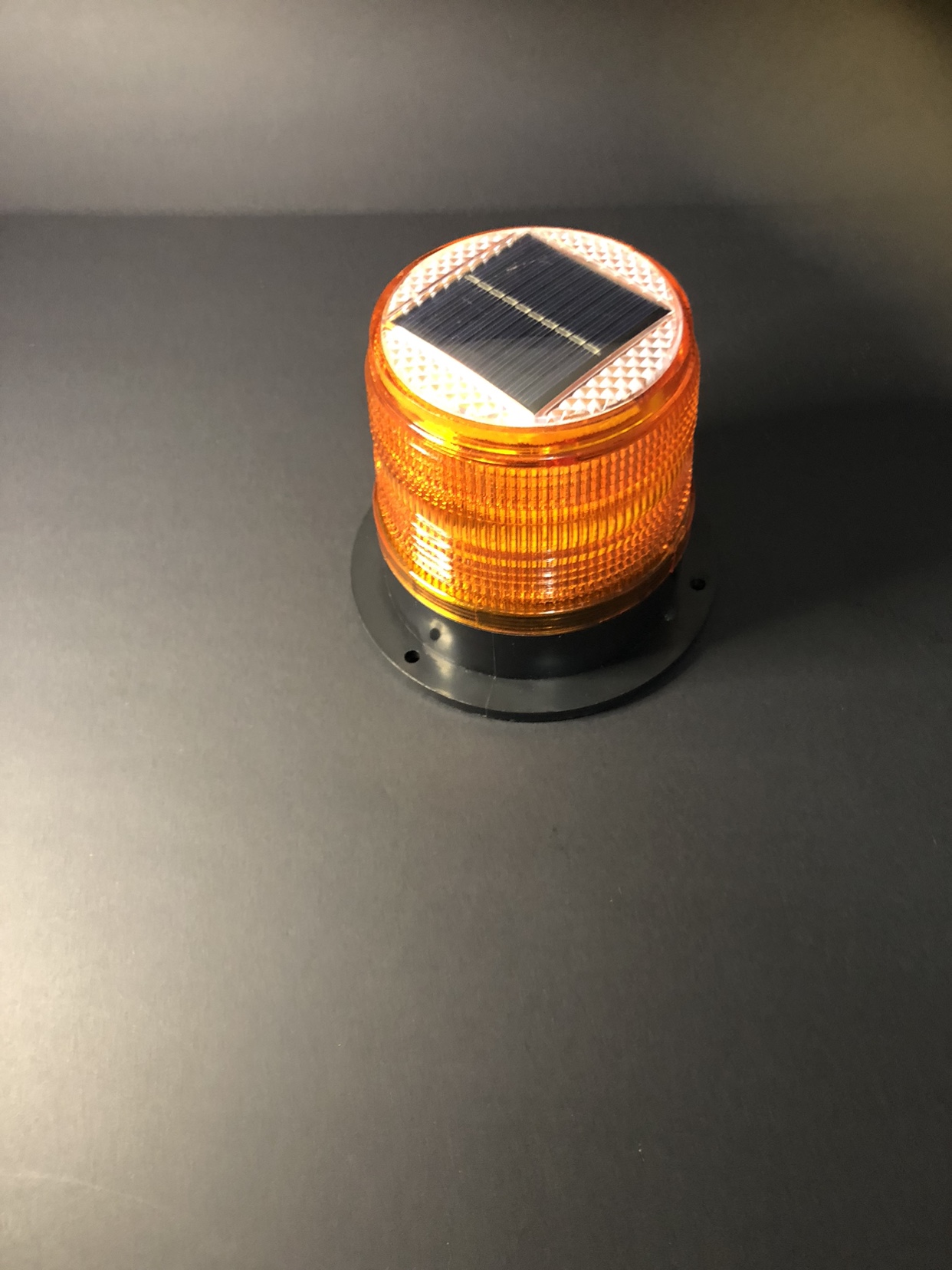 Solar Powered  LED Beacon Warning Light
