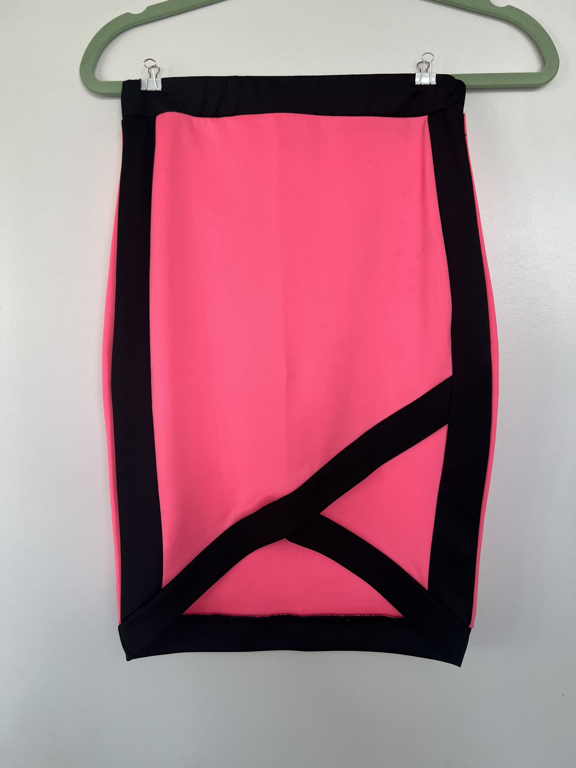 Pink and Black Retro Mini Skirt