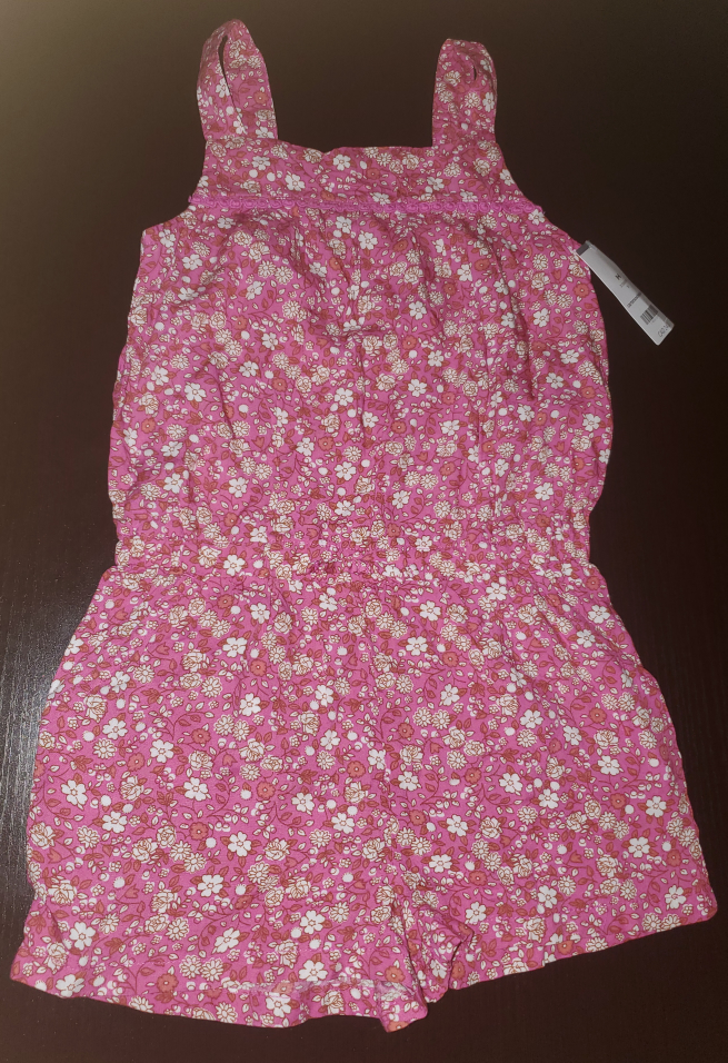 Brand New Carter's Floral Jumpsuit-Girls