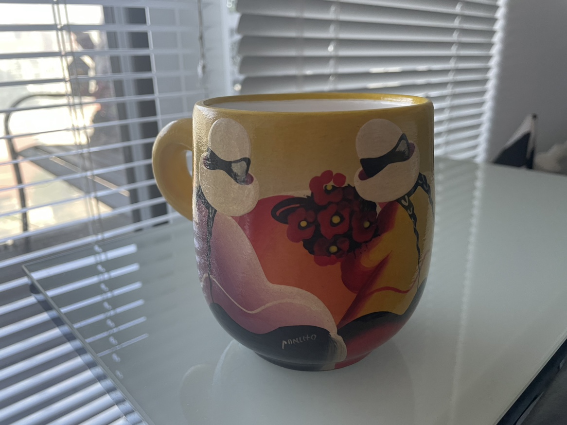 Hand-Painted Mug from Equador #freecycle