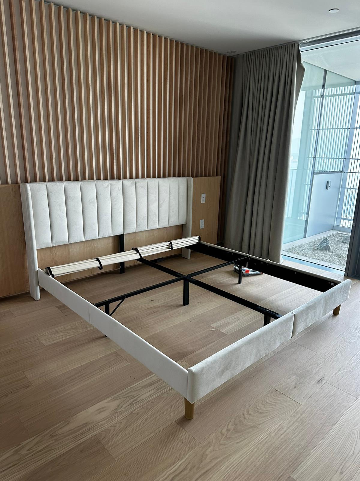 Fancy king size bed frame