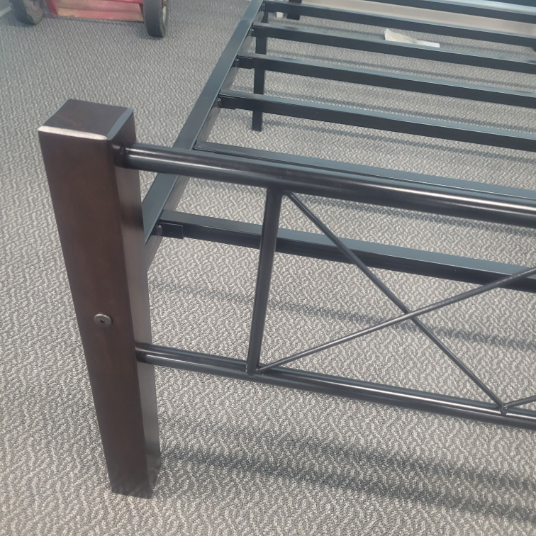 Black Metal Bed Frame - photo 2