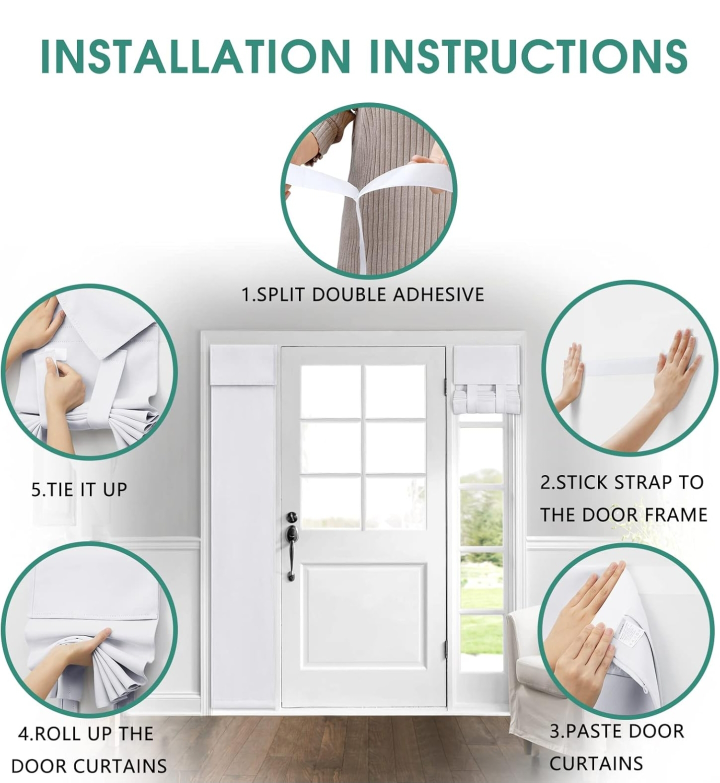 black door side window curtain - 1 panel image indicator(3)