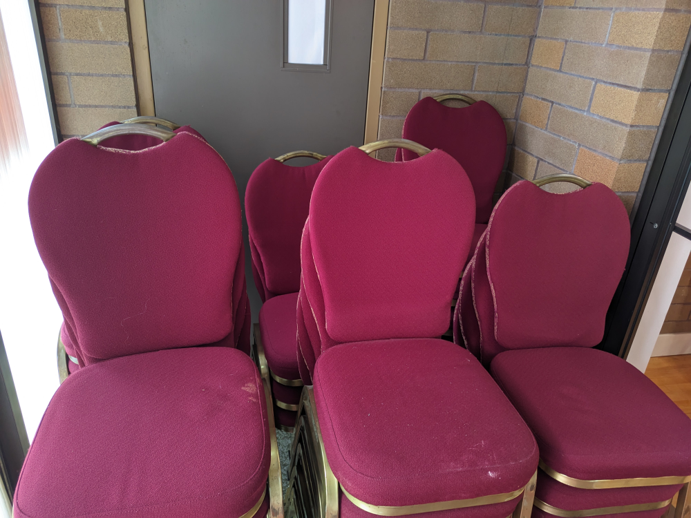 Set of 25 Burgundy Heavy  Duty Chairs - photo 2