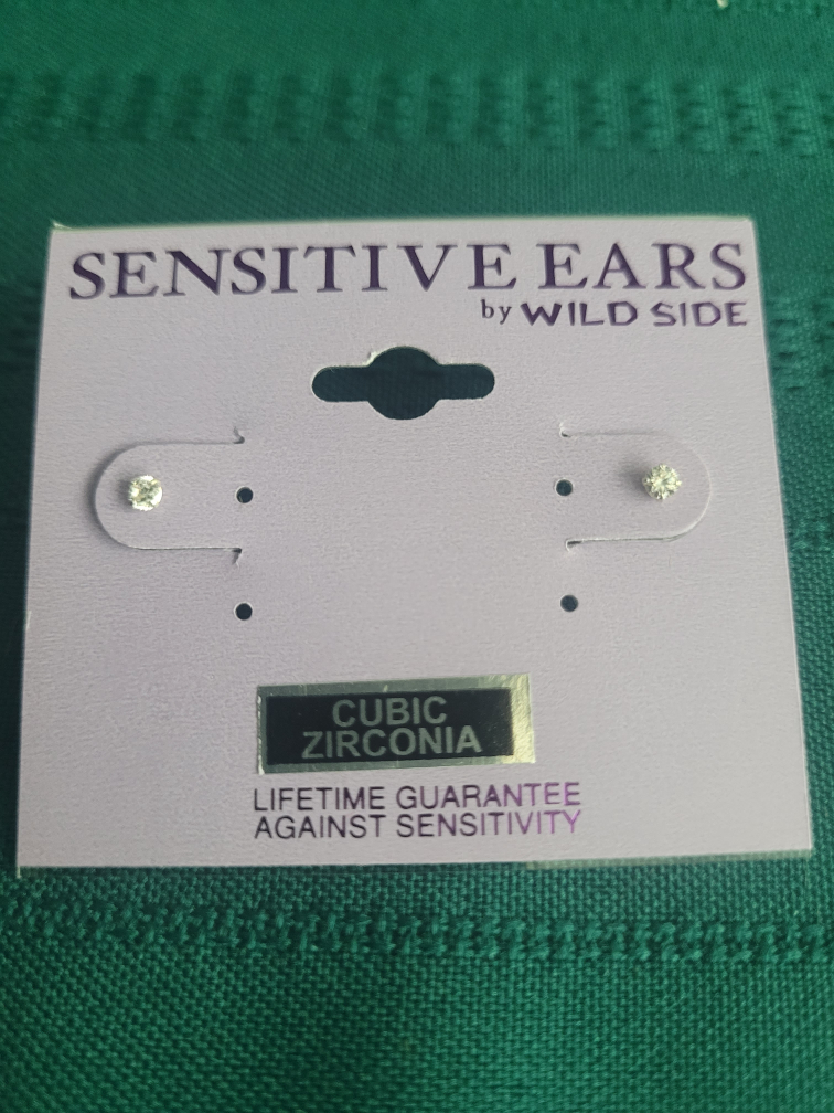 Sensitive Ears Cubic Zirconia Earrings