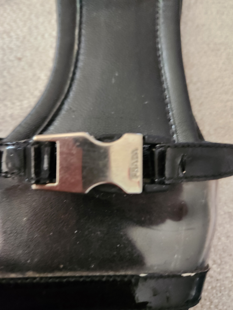 Prada Black Patent Leather Sandals - photo 3