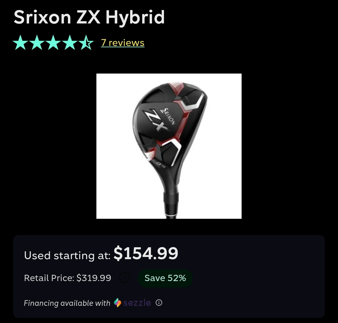 Srixon ZX Hybrid Golf Club