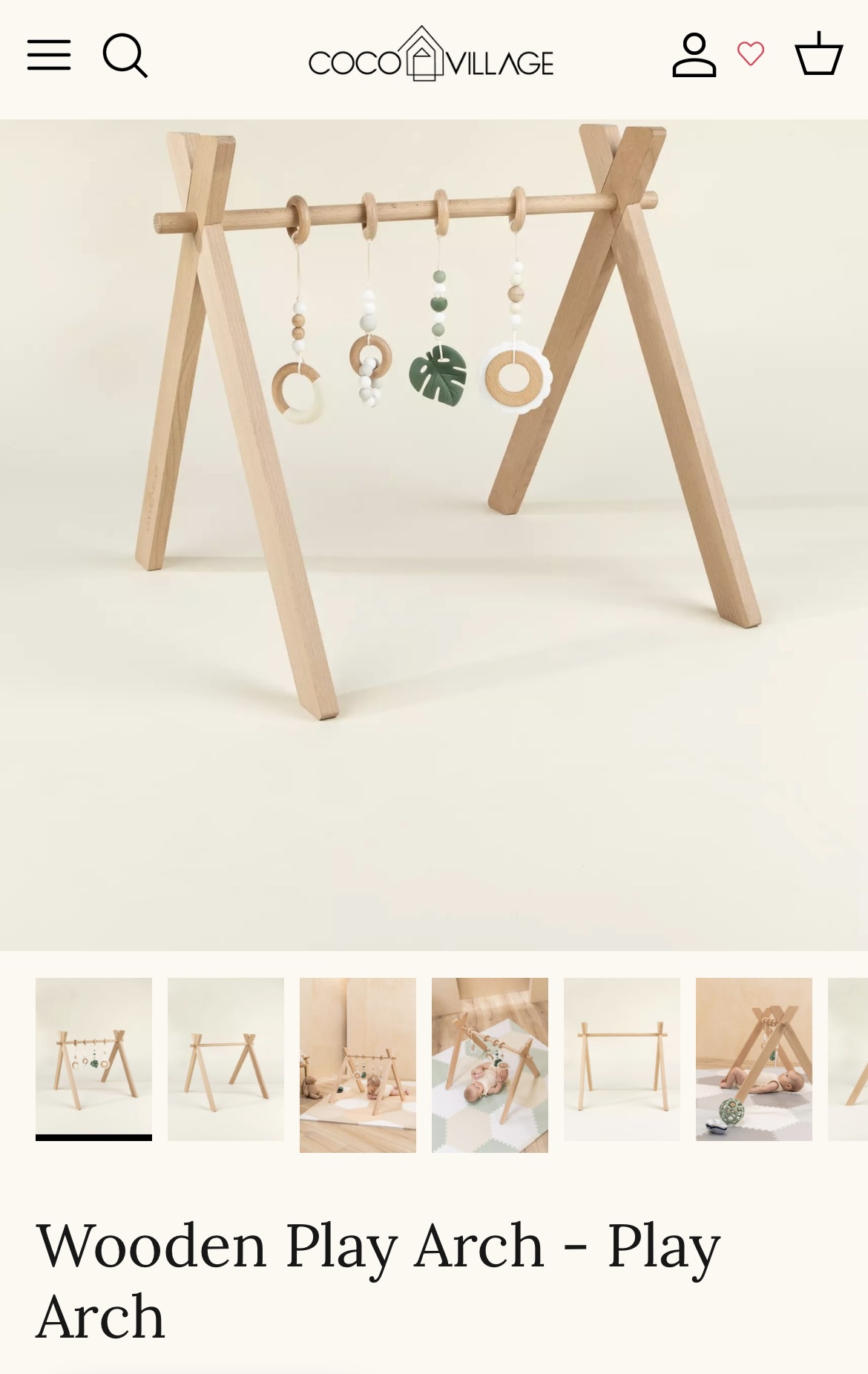 Play Arch - Coco village wooden play arch
