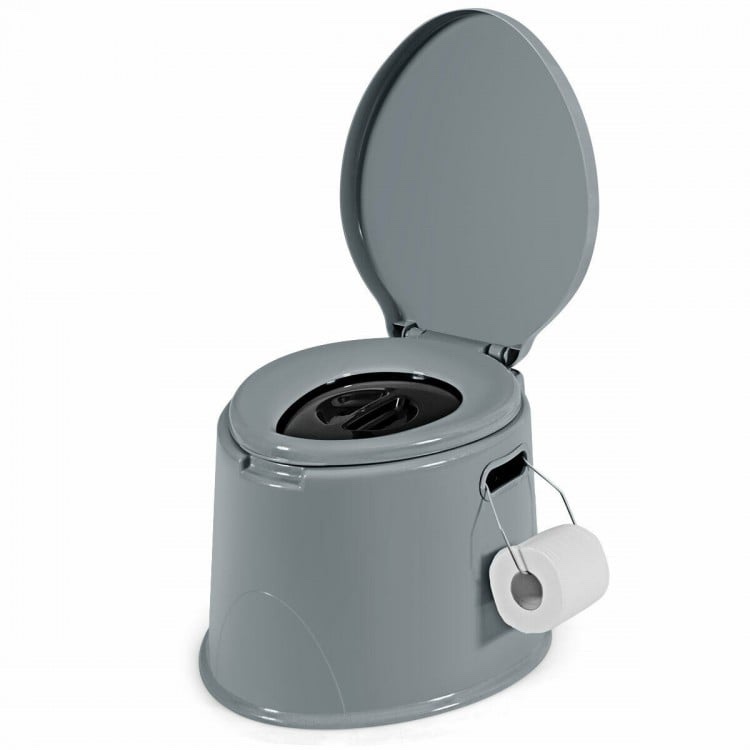 5L Portable Travel Toilet with Paper Holder thumbnail