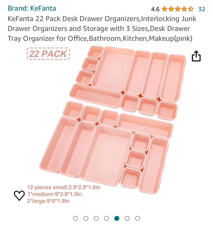 22 Pack Drawer Organizers thumbnail