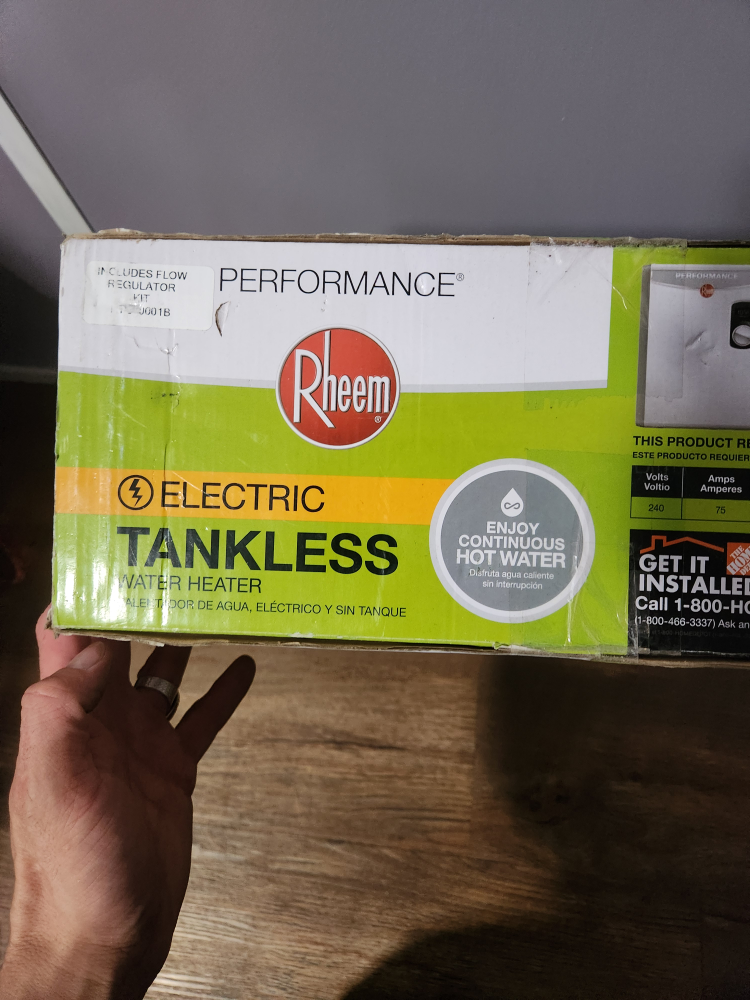 Rheem Electric Tankless Water Heater - photo 2