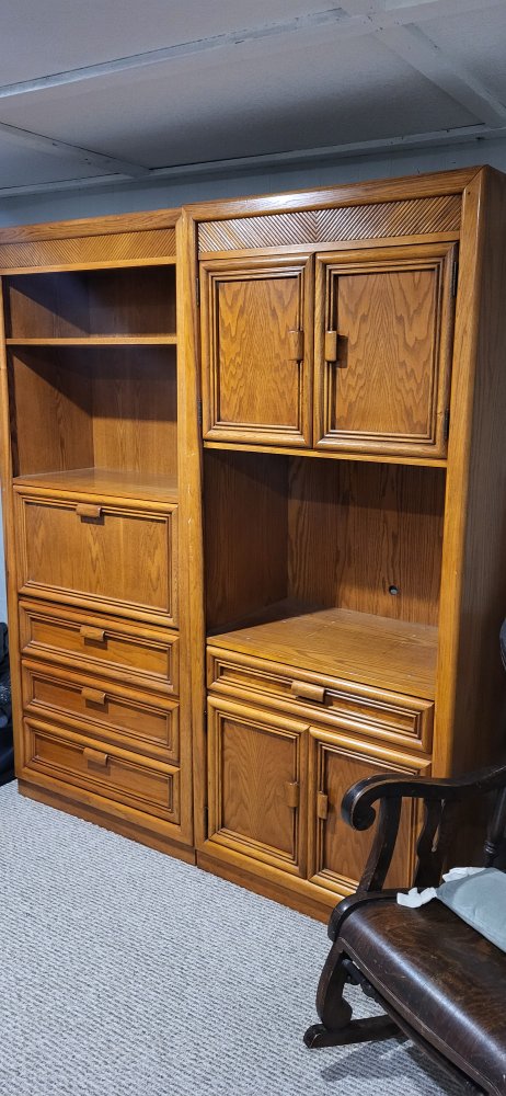 Oak Wall Unit
