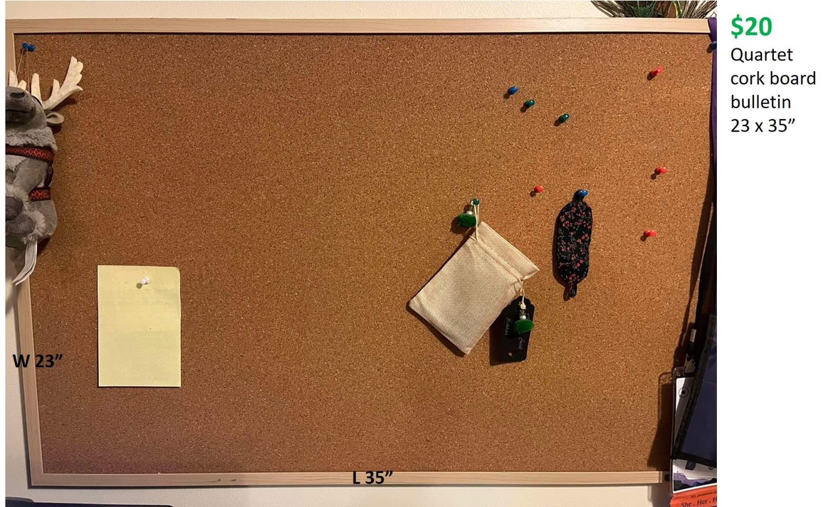 Quartet Corkboard Bulletin Board