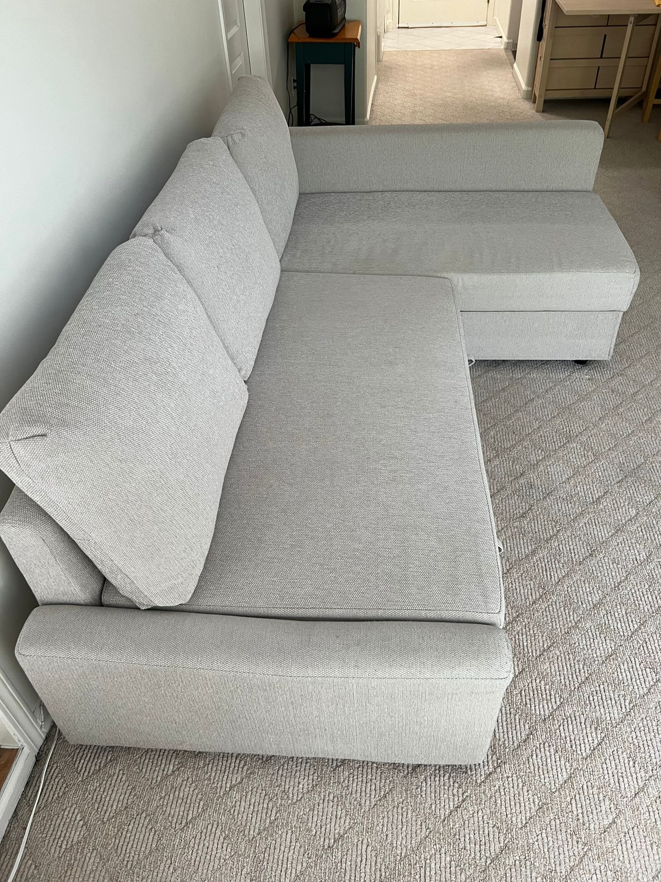 FRIHETEN Corner sofa-bed with storage, Skiftebo