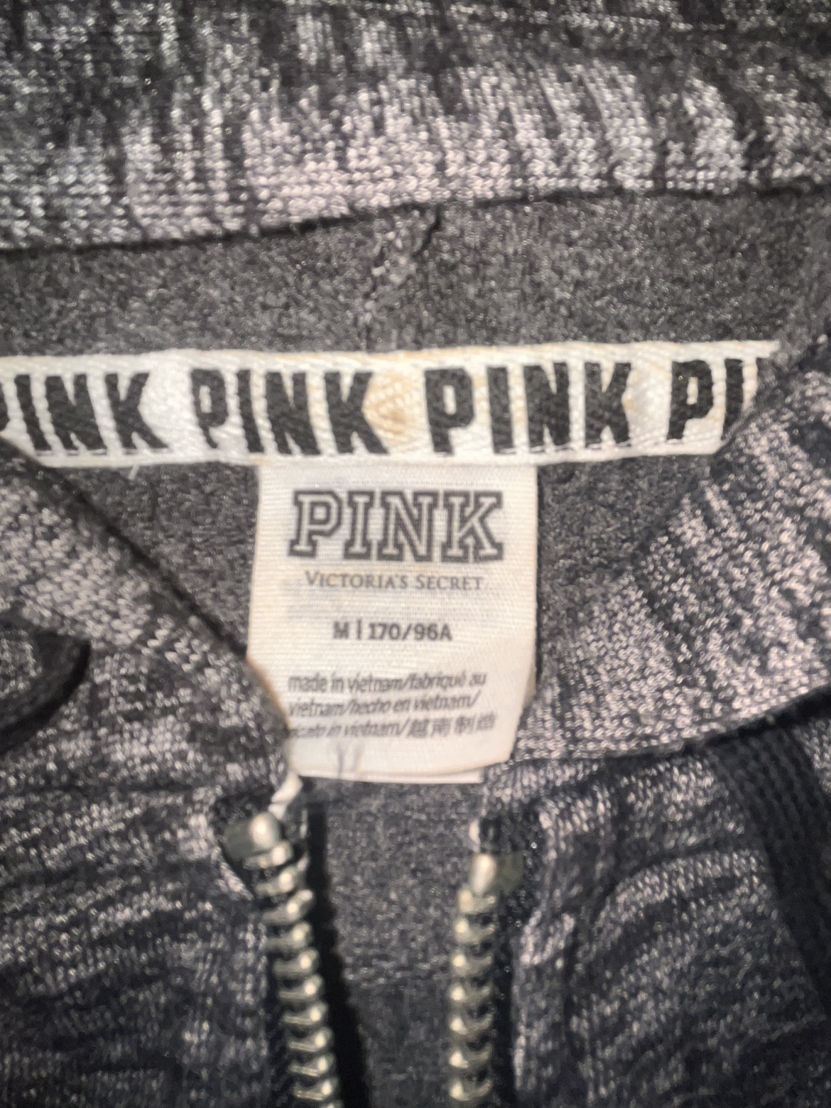 Pink Victoria's Secret Zip Up Hoodie - photo 2